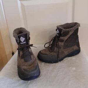 Columbia Ice Maiden Brown Waterproof Shorty Boots Faux Fur Lining 8.5 Gorpcore